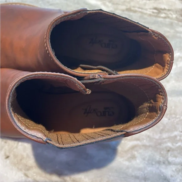 NWOT Euro by Sofft Brown Sz 10 Side Zip Ankle Boots. Extra comfortable! - Picture 4 of 4